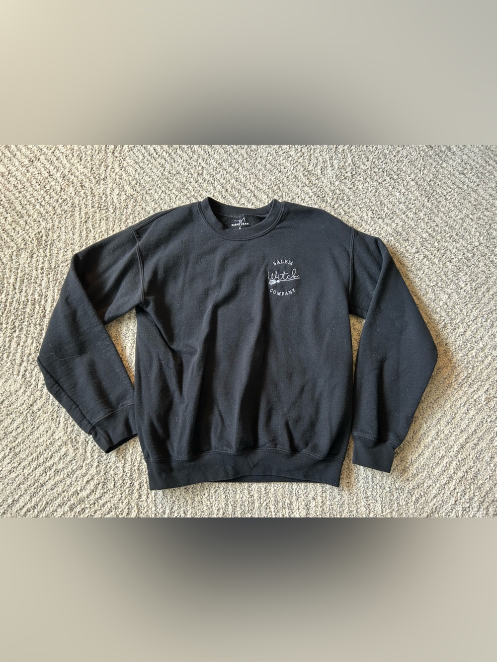 Women’s “Salem Witch Company” Halloween Black Crewneck!